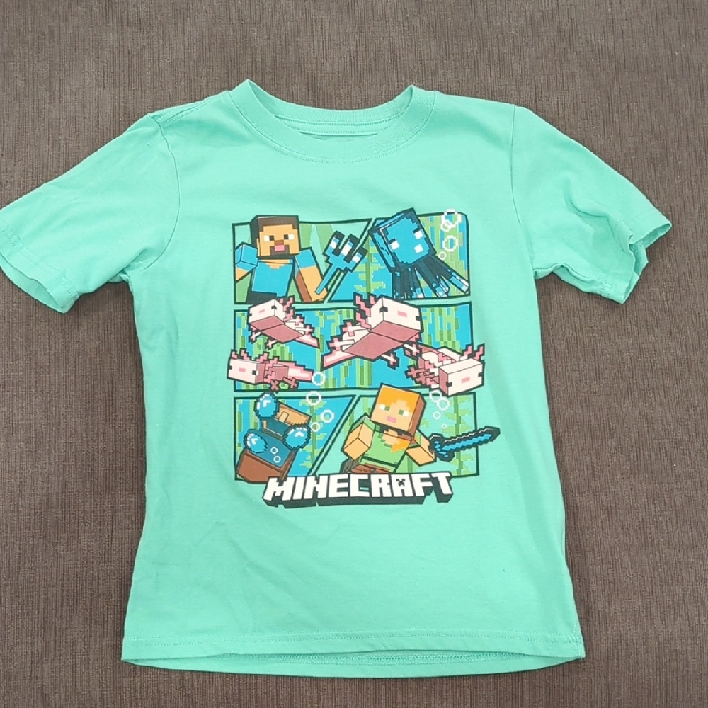 Kids Minecraft T-Shirt - Green
